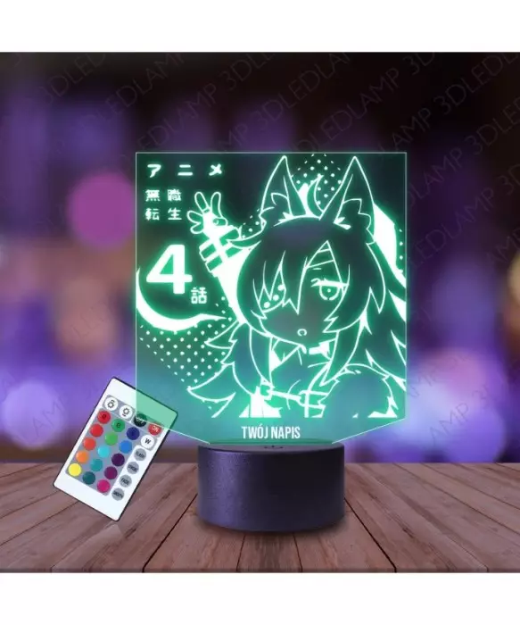 Lampka Nocna 3D LED LAMP Ghislaine Dedoldia z Mushoku Tensei