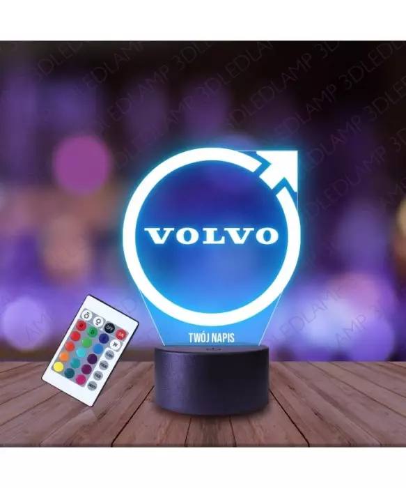 Lampka Nocna 3D LED LAMP Volvo Emblemat