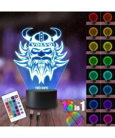 Lampka Nocna 3D LED LAMP Volvo Wiking