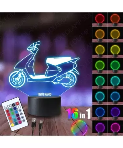 Lampka Nocna 3D LED LAMP Aprilia Amigo