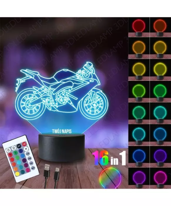 Lampka Nocna 3D LED LAMP Aprilia GPR 150