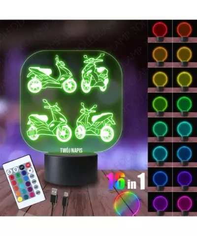 Lampka Nocna 3D LED LAMP Aprilia Skutery