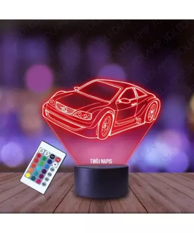Lampka Nocna 3D LED LAMP Sportowy Opel
