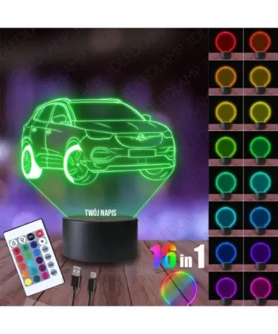 Lampka Nocna 3D LED LAMP Opel Insignia