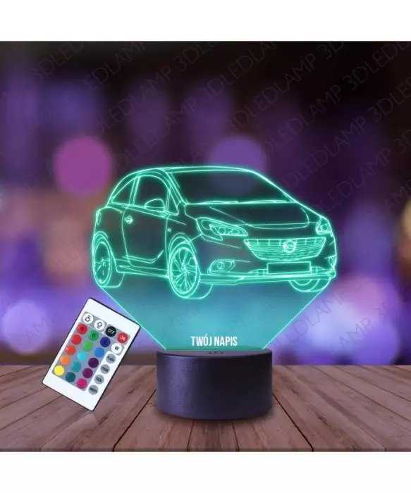 Lampka Nocna 3D LED LAMP Opel Corsa