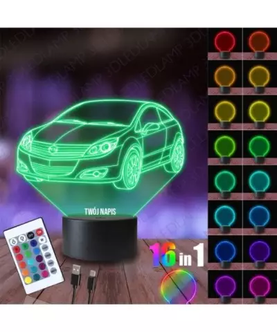 Lampka Nocna 3D LED LAMP Opel Astra
