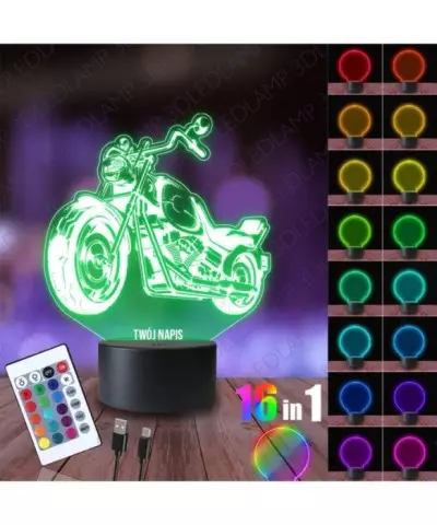 Lampka Nocna 3D LED LAMP Kawasaki Retro