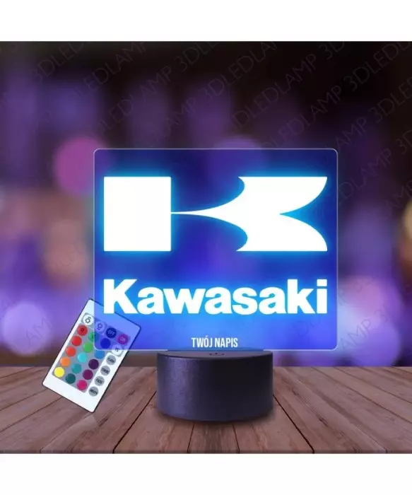 Lampka Nocna 3D LED LAMP Emblemat Kawasaki