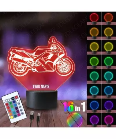 Lampka Nocna 3D LED LAMP Yamaha Ścigacz