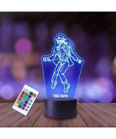 Lampka Nocna 3D LED LAMP Michael Jackson Taniec