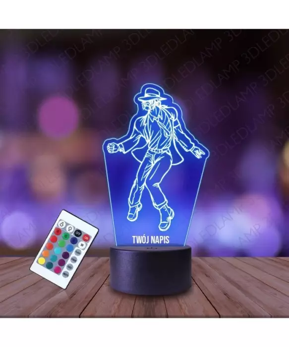 Lampka Nocna 3D LED LAMP Michael Jackson Taniec