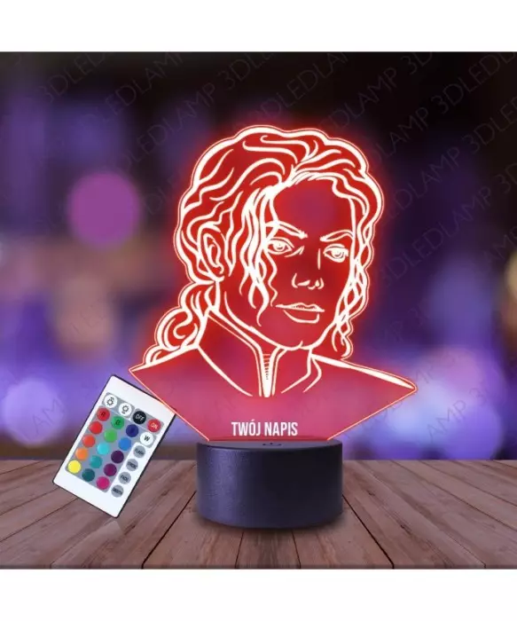 Lampka Nocna 3D LED LAMP Michael Jackson Portret