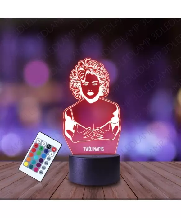Lampka Nocna 3D LED LAMP Pop Madonna