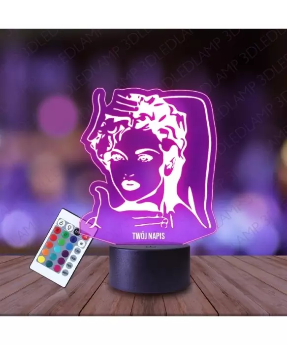 Lampka Nocna 3D LED LAMP Madonna Pop