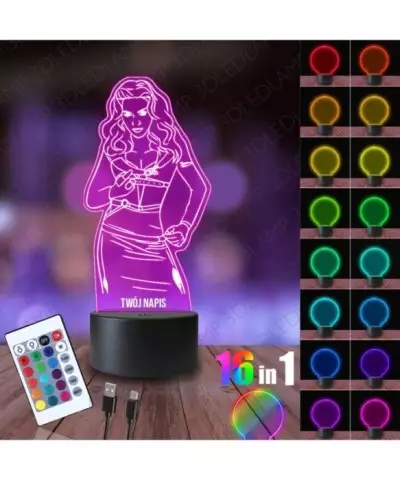 Lampka Nocna 3D LED LAMP Madonna