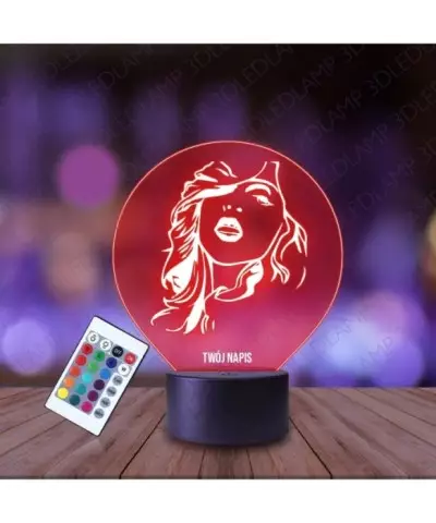 Lampka Nocna 3D LED LAMP Madonna Louise Ciccone