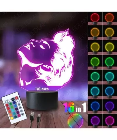 Lampka Nocna 3D LED LAMP Madonna Louise