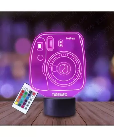 Lampka Nocna 3D LED LAMP Aparat Instax Fotograf