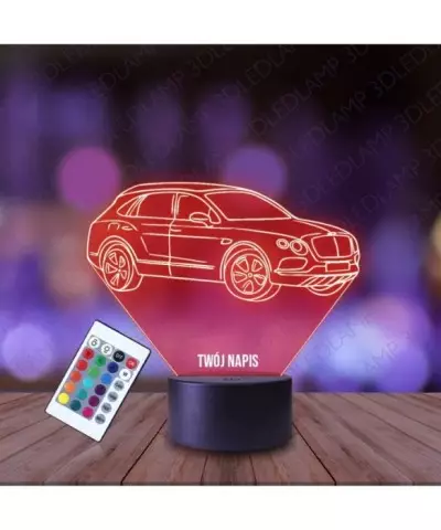 Lampka Nocna 3D LED LAMP Bentley Bentayga