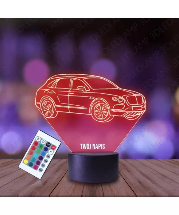 Lampka Nocna 3D LED LAMP Bentley Bentayga