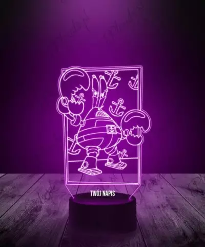 Lampka LED 3D Plexido Bajka Pan Krab - 1