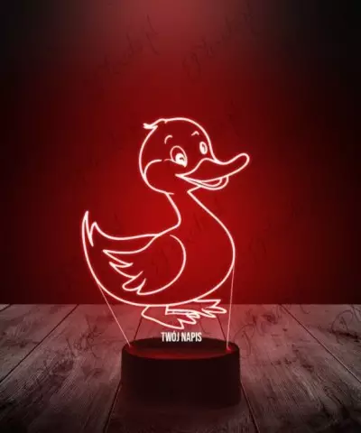 Lampka LED 3D Plexido Kaczka - 3