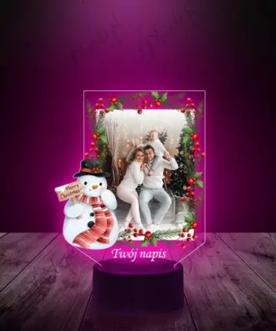 Lampka LED 3D Plexido z Nadrukiem UV Święta Boże Narodzenie Zdjęcie - 3