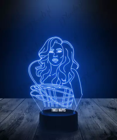Lampka LED 3D Piosenkarka Lady Gaga Piosenkarka Popu - 2