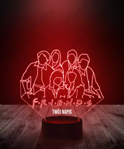 Lampka LED 3D Plexido Przyjaciele Postacie - 2