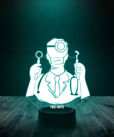 Lampka LED 3D Plexido Lekarz Dentysta - 2