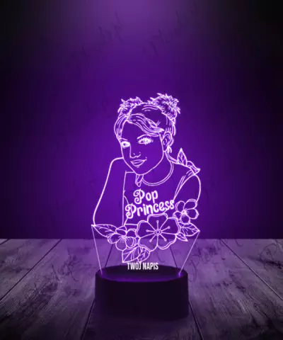 Lampka LED 3D Britney Spears Piosenkarka - 1