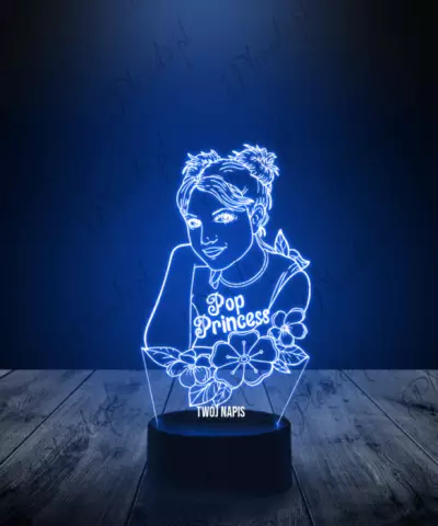 Lampka LED 3D Britney Spears Piosenkarka - 2