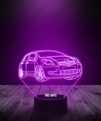 Lampka LED 3D Plexido Auto Toyota Yaris