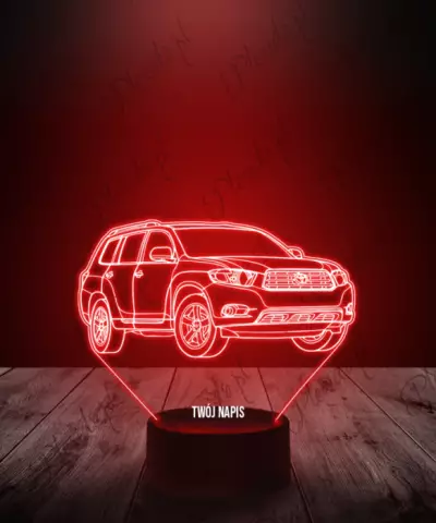 Lampka LED 3D Plexido Auto Toyota Highlander