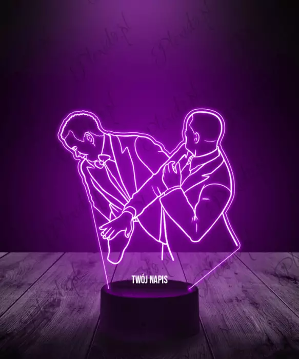 Lampka LED 3D Plexido Will Smith Chris Rock Uderzenie - 1