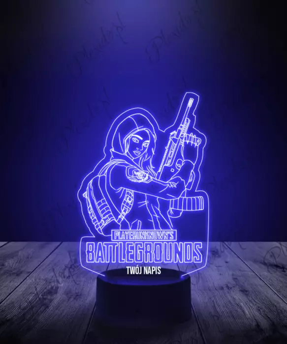 Lampka LED 3D Plexido PUBG: Battlegrounds Postacie - 1
