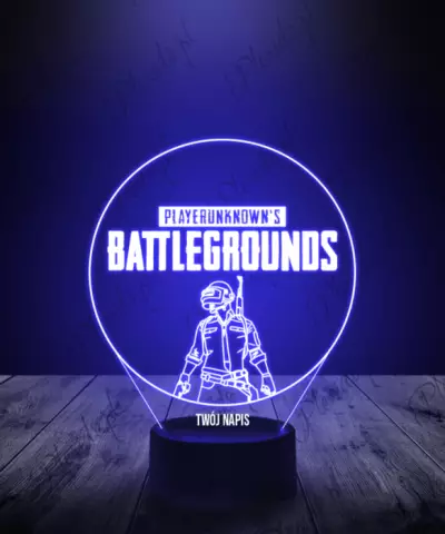 Lampka LED 3D Plexido PUBG: Battlegrounds Logo - 2