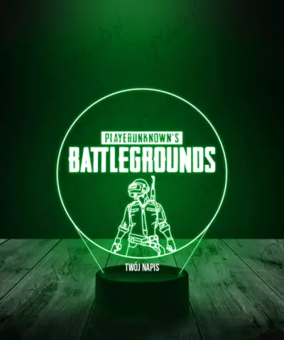 Lampka LED 3D Plexido PUBG: Battlegrounds Logo - 3