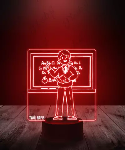 Lampka LED 3D Plexido Nauczyciel Tablica - 2