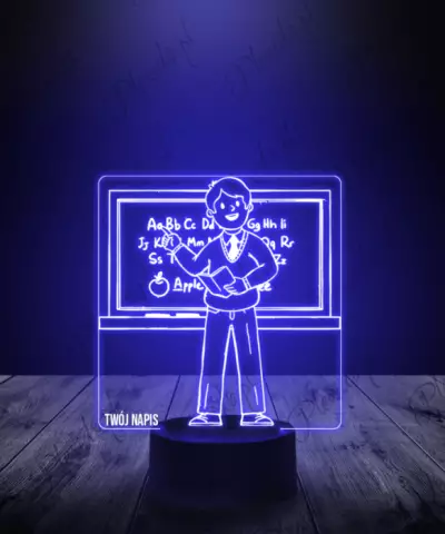 Lampka LED 3D Plexido Nauczyciel Tablica - 3