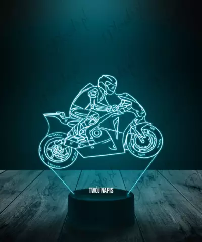 Lampka LED 3D Plexido Motocykl - 1