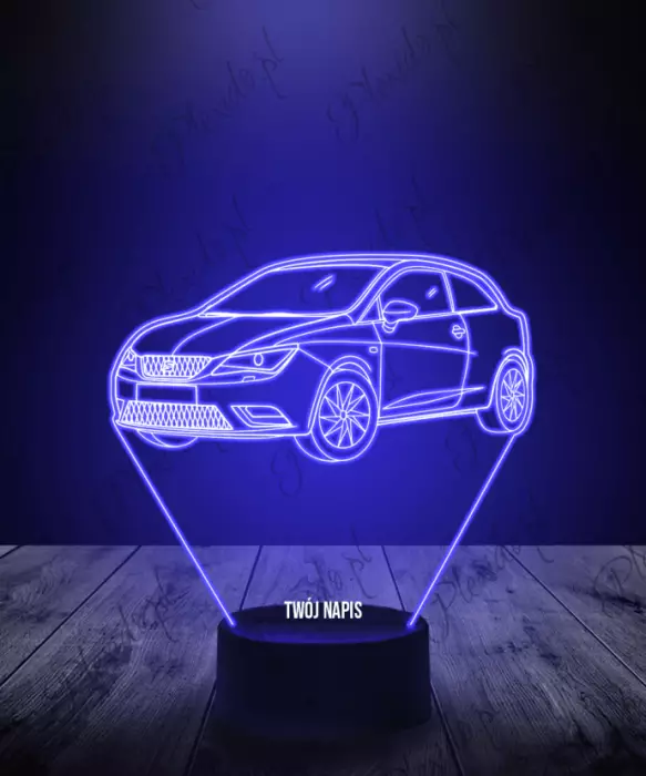 Lampka LED 3D Plexido Samochód Seat Ibiza - 1