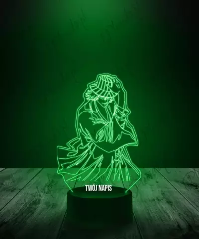 Lampka LED 3D Plexido Kisuke Urahara Pan Kapelusznik Bleach - 2