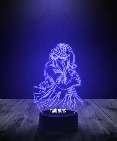 Lampka LED 3D Plexido Kisuke Urahara Pan Kapelusznik Bleach - 3