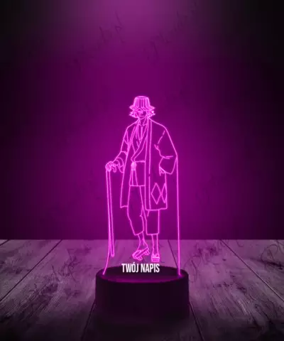 Lampka LED 3D Plexido Kisuke Urahara Pan Kapelusznik - 2