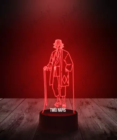 Lampka LED 3D Plexido Kisuke Urahara Pan Kapelusznik