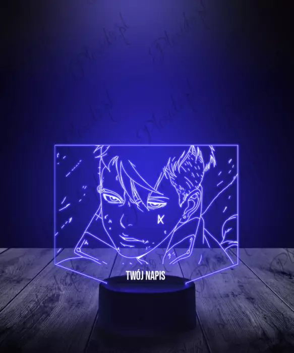 Lampka LED 3D Plexido Boruto Kawaki