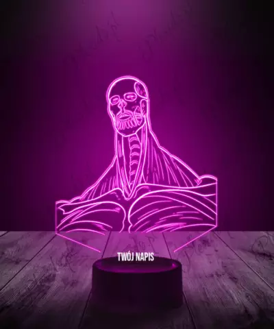 Lampka LED 3D Plexido Atak Tytanów Colossus - 3