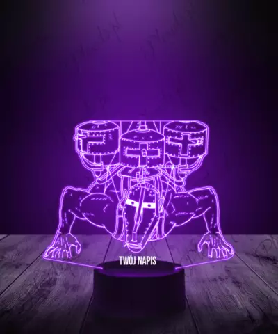 Lampka LED 3D Plexido Atak Tytanów Cart Titan Transportowy