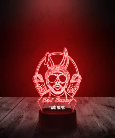 Lampka LED 3D Plexido Raper Bad Bunny